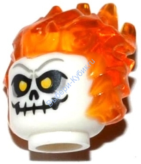 Деталь Лего Голова - (Призрачный гонщик, Джонатан "Джонни" Блейз)