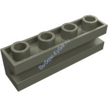 Деталь Лего Кубик Модифицированный 1 х 4 С Углублением Цвет Темно-Серый(устаревший)