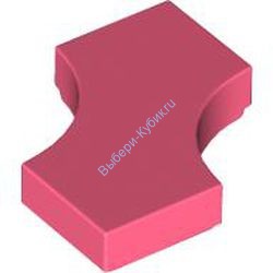 Деталь Лего Плитка Модифицированная 1 х 2 Фигурная Цвет Коралловый