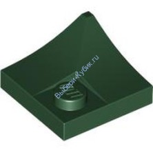 Деталь Лего Арка 2 x 2 Перевернутый Угол С Утопленной Шпилькой Цвет Темно-Зеленый