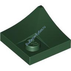 Деталь Лего Арка 2 x 2 Перевернутый Угол С Утопленной Шпилькой Цвет Темно-Зеленый