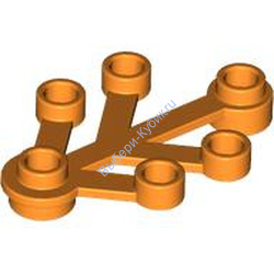 Деталь Лего Листья 4 х 3 Цвет Оранжевый