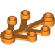 Деталь Лего Листья 4 х 3 Цвет Оранжевый