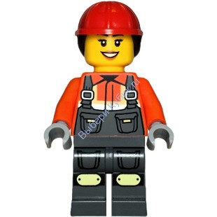 Минифигурка Лего Сити Строитель cty1855