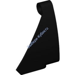 Деталь Лего Техник Панель Изогнутая #62 5 x 4 Правая Цвет Черный