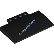 Деталь Лего Скос Изогнутый 5 х 8 х 2/3 с Следами и Камнями Цвет Черный