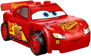 Lightning McQueen - Red, 'Rust-eze' in Fancy Script (10730)