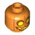 Деталь Лего Голова Минифигурки Джека-Фонаря Цвет Оранжевый