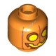 Деталь Лего Голова Минифигурки Джека-Фонаря Цвет Оранжевый