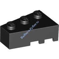 Деталь Лего Клин 3 х 2 Левый Цвет Черный