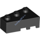 Деталь Лего Клин 3 х 2 Левый Цвет Черный