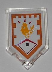 Деталь Лего Плитка Модифицированная 2 х 3 Пятиугольная С Рисунком Цвет Прозрачный