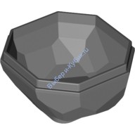 Деталь Лего Камень / Кристалл Булыжник Нижняя Часть Цвет Темно-Серый