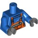 Деталь Лего Торс С Рисунком Цвет Синий