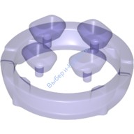 Деталь Лего Камень / Кристалл Камень Бесконечности 4 Шт Цвет Прозрачно-Фиолетовый