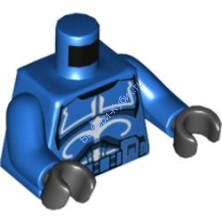 Деталь Лего Торс С Рисунком Цвет Синий