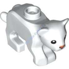 Деталь Лего Кошка/Львенок Цвет Белый