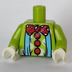 Деталь Лего Торс С Рисунком Цвет Лайм