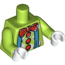 Деталь Лего Торс С Рисунком Цвет Лайм
