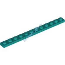 Деталь Лего Пластина 1 х 12 Цвет Темно-Бирюзовый