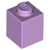 Деталь Лего Кубик 1 х 1 Цвет Лавандовый
