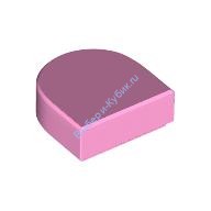 Деталь Лего Плитка 1 х 1 Полукруг Цвет Ярко-Розовый