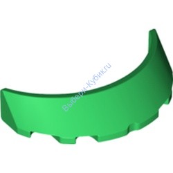 Деталь Лего Лобовое Стекло 3 х 6 х 1 Изогнутое Цвет Зеленый
