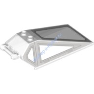 Деталь Лего Лобовое Стекло 8 х 4 х 2 С Ручкой И 2 Штырьками С Рисунком Цвет Прозрачный