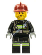Минифигурка Лего Сити - Пожарный cty0343