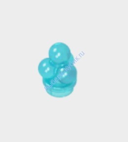 Деталь Аналог Совместимый С Лего  Мороженное Цвет Прозрачно-Голубой