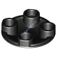 Деталь Лего Пластина Круглая 2 х 2 С Округлым Дном Цвет Черный