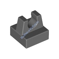 Деталь Лего Плитка Модифицированная 1 х 1 С Защелкой Цвет Темно-Серый(устаревший)