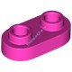 Деталь Лего Пластина 1 х 2 Закругленная С 2 Штырьками Цвет Темно-Розовый
