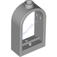 Деталь Лего Окно 1 х 2 х 2 2/3 С Закругленным Верхом Цвет Светло-Серый