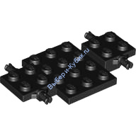Деталь Лего База Т/С 4 х 7 х 2/3 Цвет Черный