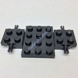 Деталь Лего База Т/С 4 х 7 х 2/3 Цвет Черный