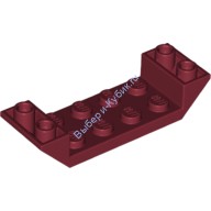 Деталь Лего Скос Перевернутый 45 6 х 2 Двойной С 2 х 4 Вырезом Цвет Темно-Красный