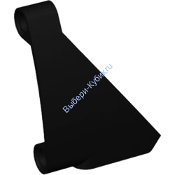 Деталь Лего Техник Панель Изогнутая #63 5 x 4 Левая Цвет Черный