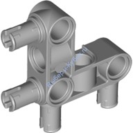 Деталь Лего Техник Пин Коннектор Перпендикулярный 3 х 3 Изогнутый Цвет Светло-Серый