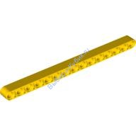 Деталь Лего Техник Бим 1 х 15 Толстый Цвет Желтый