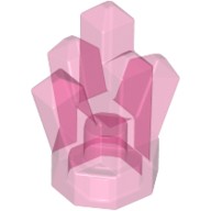Деталь Лего Камень / Кристалл 1 х 1 5 Точек Цвет Прозрачно-Темно-Розовый