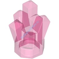 Деталь Лего Камень / Кристалл 1 х 1 5 Точек Цвет Прозрачно-Розовый