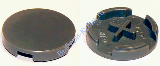 Деталь Лего Плитка Круглая 2 х 2 Цвет Темно-серый