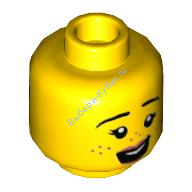 Деталь Лего Голова Минифигурки Женская Цвет Желтый