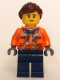 Минифигурка Лего Сити - Работник грузового центра - Женщина