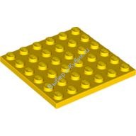 Деталь Лего Пластина 6 х 6 Цвет Желтый