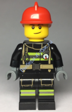 Минифигурка Лего Сити Пожарный