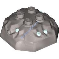 Деталь Лего Камень / Кристалл 4 х 4 Верхняя Часть Цвет Перламутрово-Светло-Серый