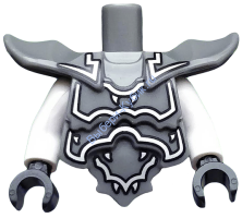 Деталь Лего Торс С Рисунком Цвет Темно-Серый