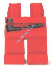 Деталь Лего Ноги С Рисунком Цвет Красный